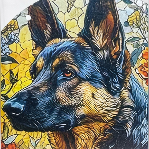 Suncatcher Acrylic Decorative German Shepherd Dog 6” Home Cabin Decor Gift Idea - Picture 2 of 3